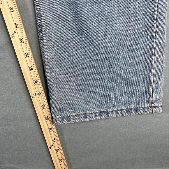 VTG Levis 505 Jeans Mens 36x30 Blue Light Wash Straight Fit Regular Denim Y2K - Picture 9 of 9